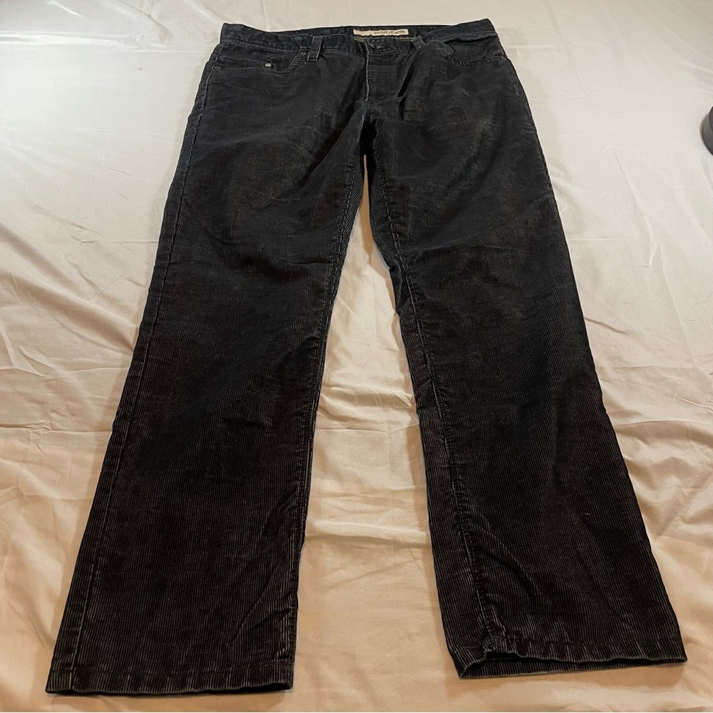 DKNY Men's Black Corduroy‎ Trousers